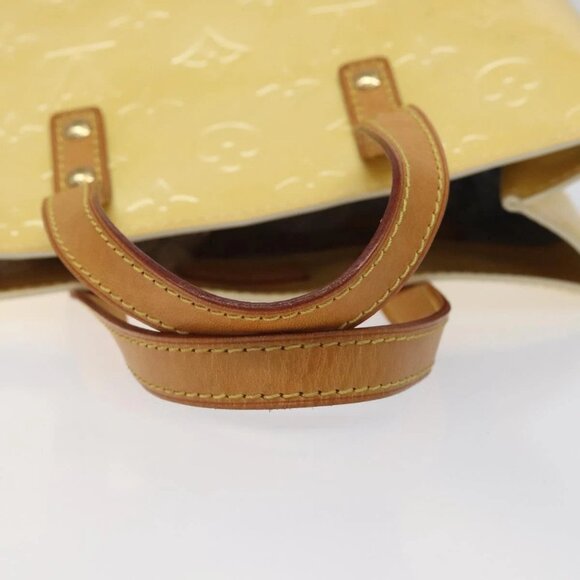 LOUIS VUITTON Monogram Vernis Reade PM Hand Bag Perle M91336 LV Auth 116705 - Picture 8 of 16